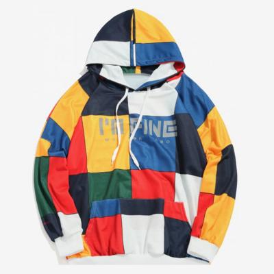 China Color Bold Pocket Sublimation Hoody Anti Shrink Square Sweatshirts for sale