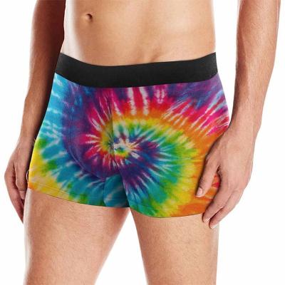 China Antibacterial Custom Sexy Men Underwear Gay Custom Boxer Print Tie Dye Briefs for sale