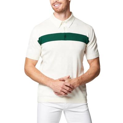 China Custom Mens Logo Golf Polo Shirt 100% Cotton Anti-Shrink Tshirts for sale