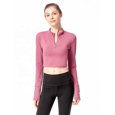 China Breathable Women Shaping Sexy Top Yoga Suit Women Left Shirts Clothes for sale