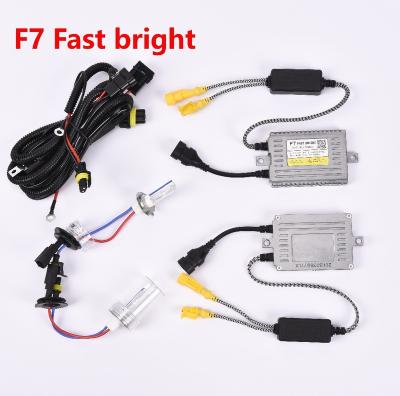 China 2017 Wholesale fast bright F7 75W HID xenon HID LIGHT hid ballast H1 H7 H11 HB3 HB4 D2H 9012 HIR2 H1 xenon conversion kit for sale