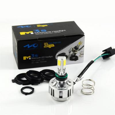 China Aluminum M3s Led Motorcycle Headlight 32w 3000lm H4 Hi/Lo Beam for sale