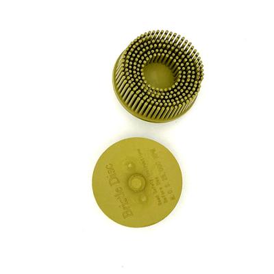 China Various Factory Manufacture White Aluminum Oxide Electric Drill 2inch Brush Bristle Optimized Deburring Polishing Disc for sale