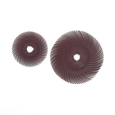 China Optimized White Aluminum Oxide High Quality Durable Using Various Natural Mira Disc Boar Hair Radial Brush for sale