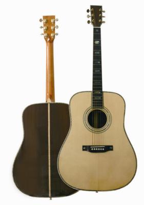 China Deluxe 6 String Solid Wood Acoustic Guitar With Medium Level Rib AF4125 for sale