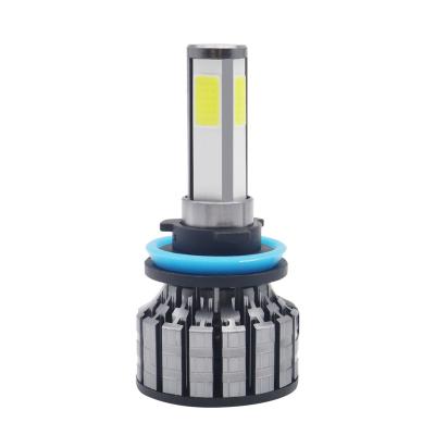 China 6030 Aluminum Led Headlamp H7 H11 H4 Lamp 10side 8side 6side 4side High Lumen High Power Car Led Headlamp for sale