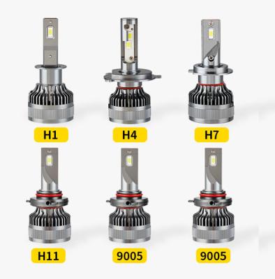 China 6030 aluminum super bright led auto head light bulbs led F-16 9005 9006 H11 H7 H4 led car headlights for sale