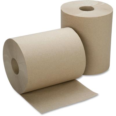 China Recycled Pulp 1ply Recycled White Or Hardwound Kraft Roll Paper Towel for sale