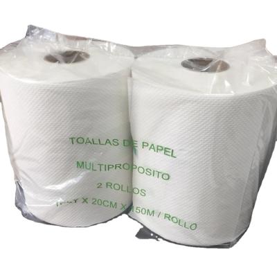 China Hot Selling Room / Kitchen Washing Maxi Roll Paper Hot Soft Absorbent Towel Roll Jumbo Roll for sale