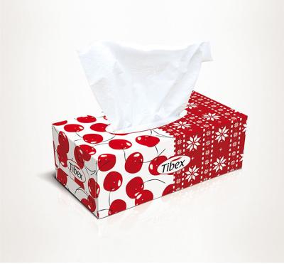 China 100% Virgin 2ply 200counts Facial Box Tissue 20*20cm Flat Box Tissue for sale