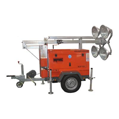 China Mining LE Series Led Lamp AC 230V MPMC 4200K Mobile Diesel Lighting Tower With Telescope Mast for sale