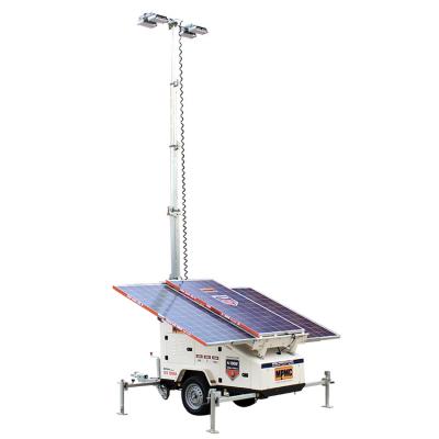 China Portable Mobile Solar Light Tower Car-Mounted Solar Power Generation Mining for sale