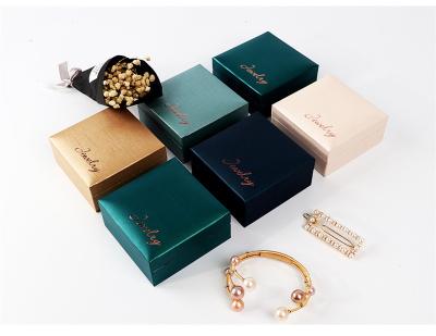 China Leather Luxury Materials Texture Recycled Jewelry Packaging Boxes Gift Boxes With Logo Jewelry Ring Pendant for sale