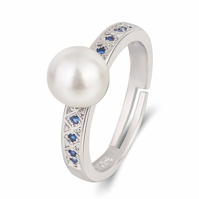 China Wholesale Ethnic Freshwater Ring Bracelet Necklace Jewelry Set Lady Pearl Moon Designer Earrings For Women for sale