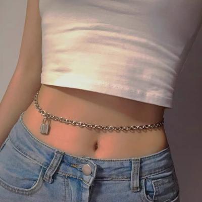 China Hot Selling Hot Selling Vintage Fashion Stainless Steel Pearl Belly Chain Trendy Beach Waist Chains New For Women Girls Party Jewelry for sale