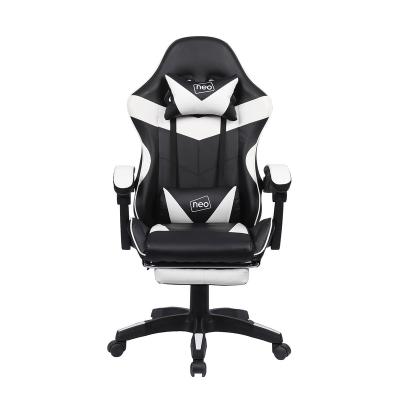 China White adjustable ergonomic best-seller of PC game chair (size) of European style adjustable with the footrest for sale