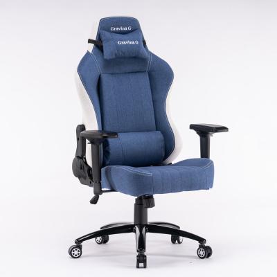 China (Height) 4D Fabric Adjustable Luxury Adjustable Gaming Office Executive Chair With Lumbar Support And Headrest for sale