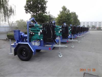 China Portable Diesel Water Pump Set With Wheels Trailer for sale