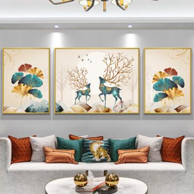 China New classic/postmodern modern minimalist living room background wall decoration painting bedroom bedside painting for sale