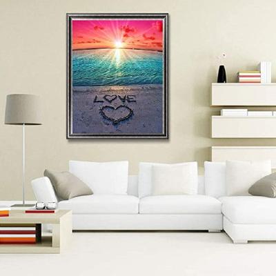 China Wholesale New Classic/Postmodern DIY Diamond Painting All Suitable For Sunrise Beach Diamond Painting Adult Home Set for sale