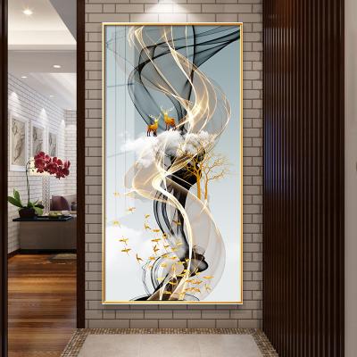 China Nordic modern style porch living room decoration wall painting porcelain crystal painting for sale