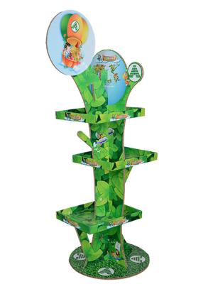 China Honeycomb Board Cardboard Display Stand For Promotions And Advertising for sale