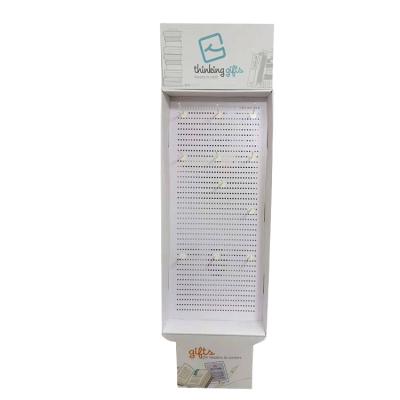 China Custom POS Cardboard Stand Display With Plastic / Metal Hooks for sale