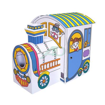 China Paper Toys Play House Flexographic Printing Cardboard Coloring Playhouse for sale