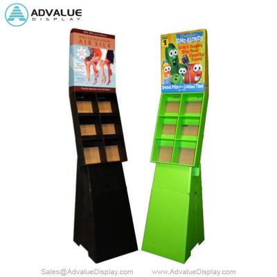 China Customizable Stand Up Cardboard Display Stands For Retail / Promotion for sale