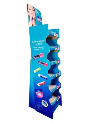 China Durable Cardboard Floor Displays Foldable Product Display Stand For Promotion for sale