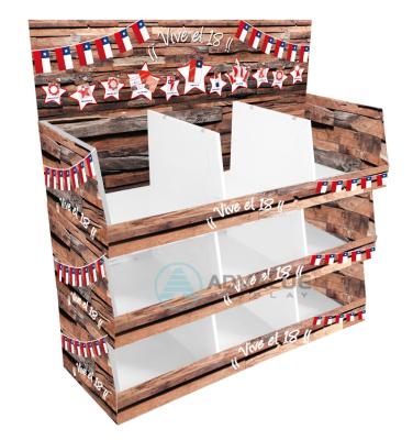 China Customized Corrugated Display Rack For Products Promotion And Retail Store for sale