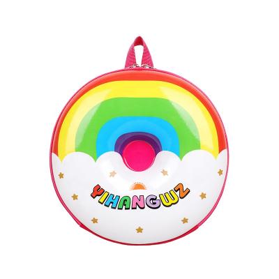 China Popular Fashion Cartoon Patent Leather Girl's Fancy Round Backbags Kids Waterproof Handbags Girl's Bags for sale