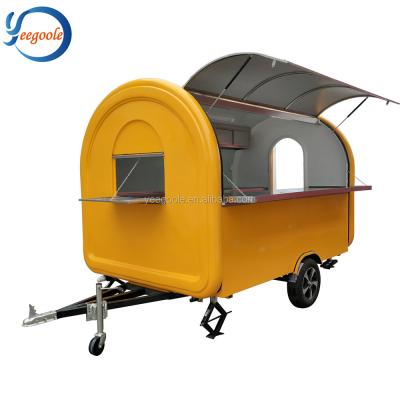 China New high quality mobile snack field kitchen juice bar kiosk food vending carts for sale, food van for sale