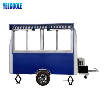 China Towable Carting Trailer Food Vending Trailer Cars For Sale Mobile Restaurant Trailer/Fast Snack Trailer/Fast Food Carts Vending Food Truck With CE for sale