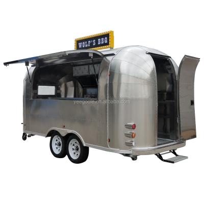 China Hotels Widely Used China Food Trailers / Cooking Trailer For Ice Cream / Hamburger / Kebab Cart for sale