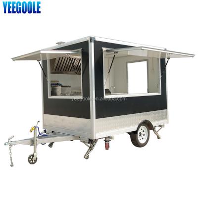 China Mobile vegetable processing plant Shanghai food cart kitchen food cart with big burger fast food restaurant whee CE for sale