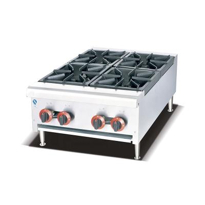 China Eco - Friendly Commercial Western Cooking Equipment Table Top Gas Stove With Burner for sale