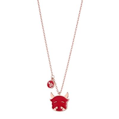 China Factory direct sales cute discoloration charm necklace delicacy scares cute necklace jewelry cow necklace for woman for sale