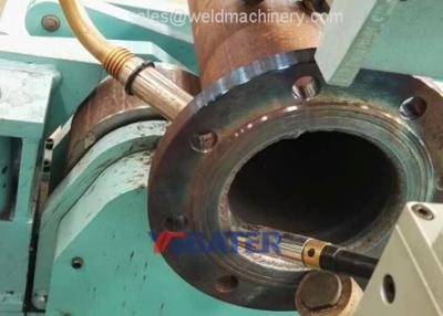 China Automatic middle steel pipe to flange welding machine and solutions for sale