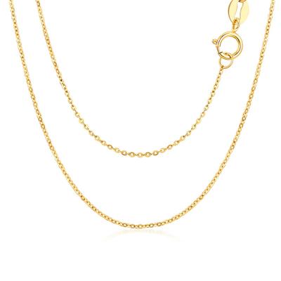 China CLASSIC Rose Gold Platinum AU750 o Gold Color Adjustable Clavicle Chain 18k Gold Necklace for sale