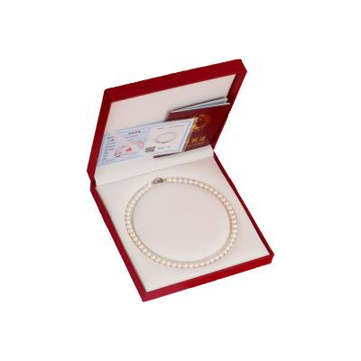 China New CLASSIC Gift To Mom Mother In Law Female Strong Shiny White Freshwater Pearl Necklace for sale