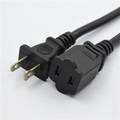 China Household Appliance Two Prong Extension 10A Current Power Cord For America for sale