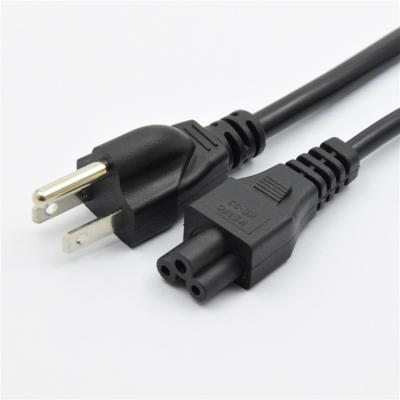 China American Construction Three Plug Mickey Mouse Power Cord 5-15P To C5 For Laptop Computer for sale