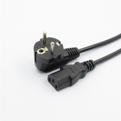 China Home appliance EU standard power extension cable kabel plug for computer for sale