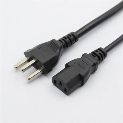 China Household Appliance 250V 10A Three Insert Swiss Power Cord For Computer for sale