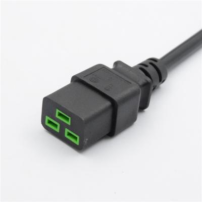 China Black Home Appliance 1.2m~1.8m Power Extension Cord With C19 To C20 Plug Cable for sale