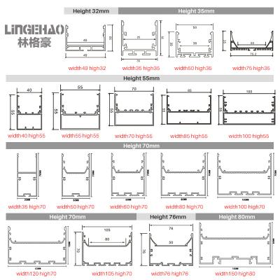 China Linkable Led Linear Warehouse Trunking Batten Light For Commercial Lighting for sale