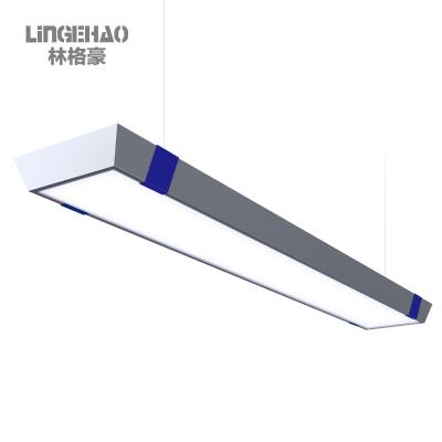 China Creative Modern Suspended Etl Dlc 110W 160W 220W Ceiling Light Modern Led Linear Pendant Fixtures for sale