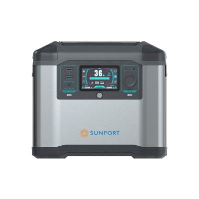 China Type C Sunport Power 1500 Watt Outdoor Station Power Portable Solar Generator For Camping Mobile Solar Power Bank for sale