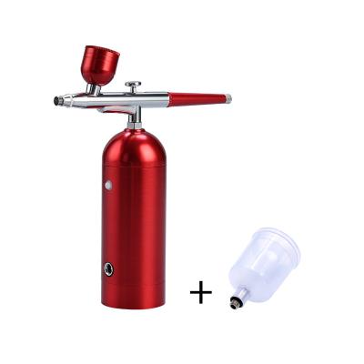 China Portable Cordless Rechargeable Hair Dye Cake Airbrushing Machines Airbrush Machine Set Makeup for sale